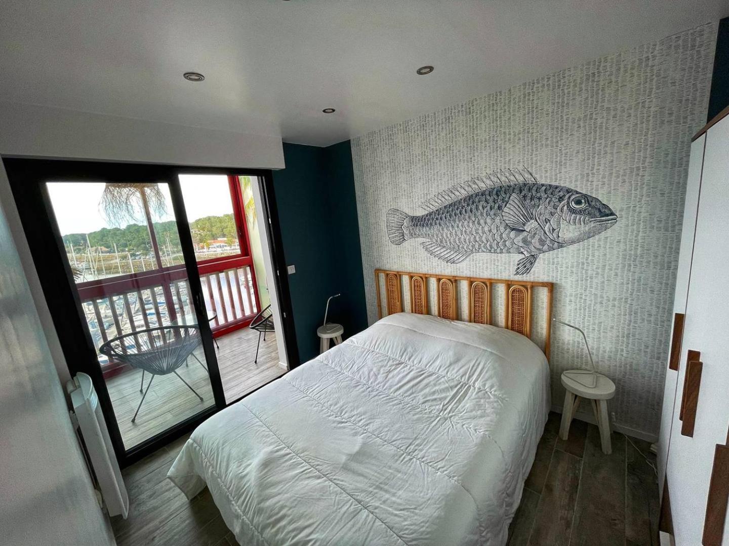 Port Sud - T3 En Duplex Avec Vue Panoramique Sur Le Port De Capbreton Lejlighed Eksteriør billede